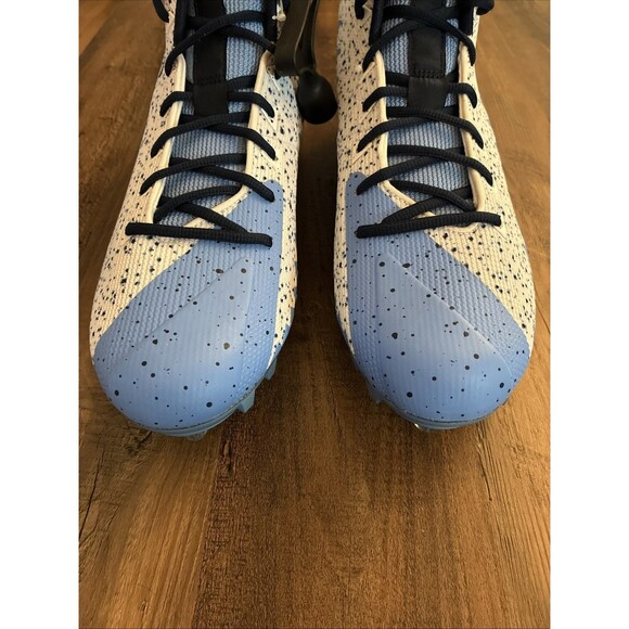 Nike Jordan UNC Alpha Menace Pro Mid D Football Cleats Size 13 PE Sample New - Picture 5 of 11